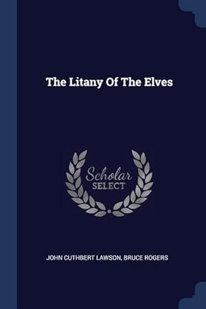Bild des Verkufers fr The Litany Of The Elves zum Verkauf von moluna