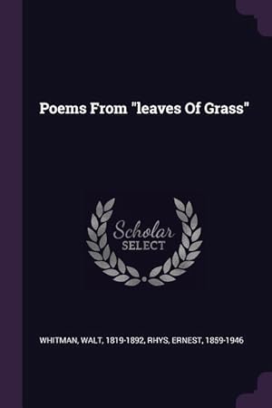Imagen del vendedor de Poems From leaves Of Grass a la venta por moluna