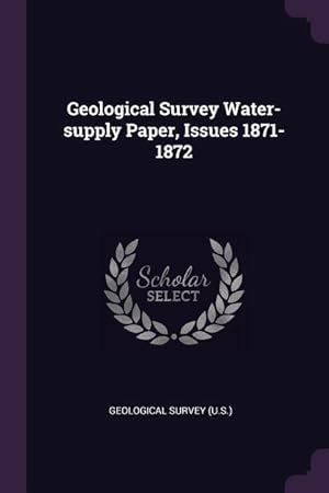 Bild des Verkufers fr GEOLOGICAL SURVEY WATER-SUPPLY zum Verkauf von moluna