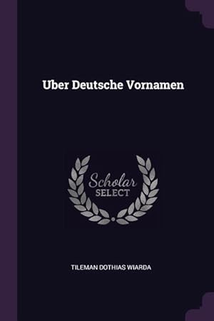 Bild des Verkufers fr UBER DEUTSCHE VORNAMEN zum Verkauf von moluna