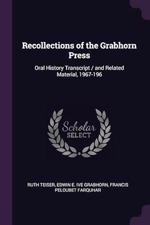 Bild des Verkufers fr RECOLLECTIONS OF THE GRABHORN zum Verkauf von moluna