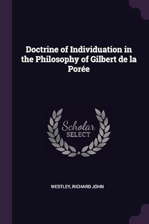 Image du vendeur pour DOCTRINE OF INDIVIDUATION IN T mis en vente par moluna