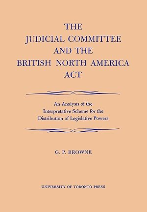 Bild des Verkufers fr The Judicial Committee and the British North America Act zum Verkauf von moluna