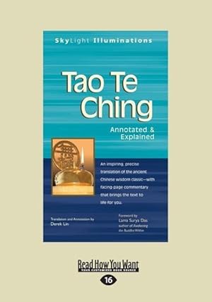 Bild des Verkufers fr Tao Te Ching: Annotated & Explained (Large Print 16pt) zum Verkauf von moluna