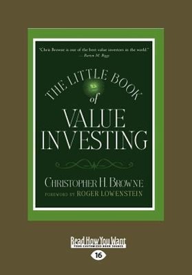 Bild des Verkufers fr The Little Book of Value Investing (Large Print 16pt) zum Verkauf von moluna