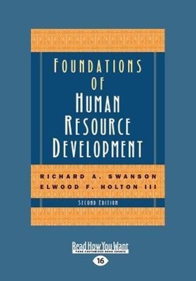 Seller image for Foundations of Human Resource Development (2nd Edition) (Large Print 16pt) for sale by moluna