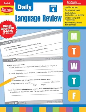 Bild des Verkufers fr Daily Language Review, Grade 4 Teacher Edition zum Verkauf von moluna