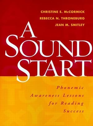 Immagine del venditore per A Sound Start: Phonemic Awareness Lessons for Reading Success venduto da moluna