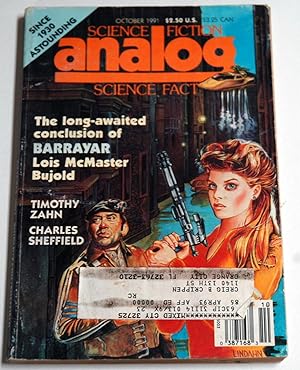 Bild des Verkufers fr Analog Science Fiction and Fact, October 1991 zum Verkauf von Preferred Books