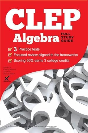Bild des Verkufers fr CLEP Algebra 2017 zum Verkauf von moluna