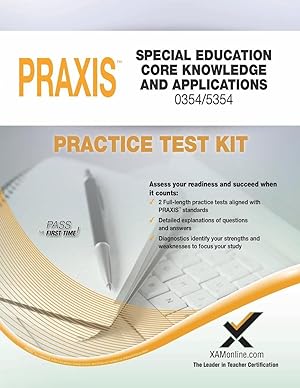 Bild des Verkufers fr Praxis Special Education Core Knowledge and Applications 0354/5354 Practice Test Kit zum Verkauf von moluna
