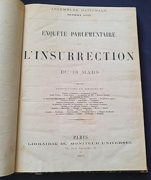 Enquète parlementaire sur l'insurrection du 18 Mars