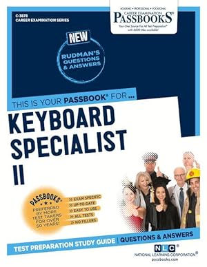 Imagen del vendedor de Keyboard Specialist II: Passbooks Study Guidevolume 3878 a la venta por moluna
