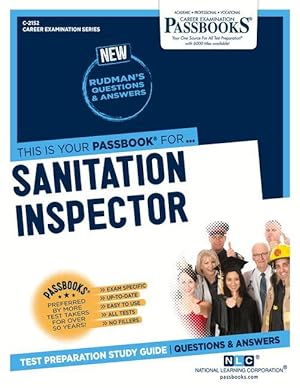 Seller image for Sanitation Inspector (C-2152): Passbooks Study Guide for sale by moluna