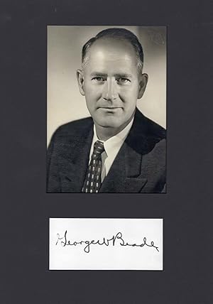 Seller image for George Wells Beadle Autograph | signed cards / album pages for sale by Markus Brandes Autographs GmbH