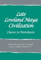 Bild des Verkufers fr Late Lowland Maya Civilization zum Verkauf von moluna