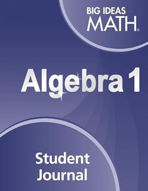 Immagine del venditore per Big Ideas Math Algebra 1: Student Journal by HOUGHTON MIFFLIN HARCOURT [Paperback ] venduto da booksXpress