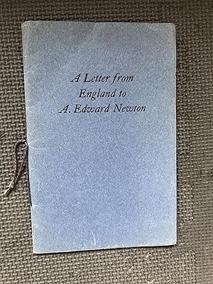 A Letter from England to A. Edward Newton