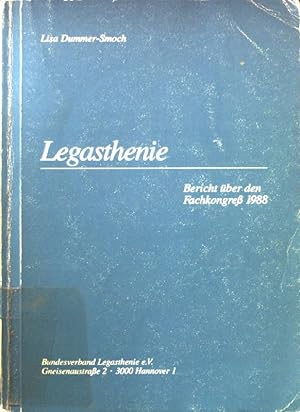 Seller image for Legasthenie. Berich ber den Fachkongre 1988. for sale by books4less (Versandantiquariat Petra Gros GmbH & Co. KG)