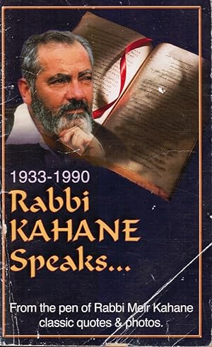 Imagen del vendedor de Rabbi Kahane Speaks: 1933-1990 a la venta por Bookshop Baltimore