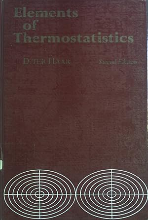 Bild des Verkufers fr Elements of Thermostatistics. zum Verkauf von books4less (Versandantiquariat Petra Gros GmbH & Co. KG)