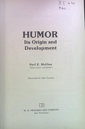 Seller image for Humor: Its Origin and Development. A Series of Books in Psychology for sale by books4less (Versandantiquariat Petra Gros GmbH & Co. KG)