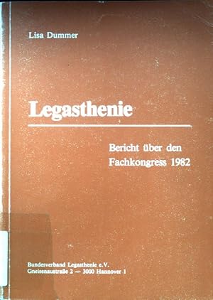 Bild des Verkufers fr Legasthenie. Bericht ber den Fachkongress 1982. zum Verkauf von books4less (Versandantiquariat Petra Gros GmbH & Co. KG)