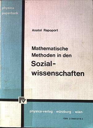 Bild des Verkäufers für Mathematische Methoden in den Sozialwissenschaften. zum Verkauf von books4less (Versandantiquariat Petra Gros GmbH & Co. KG)