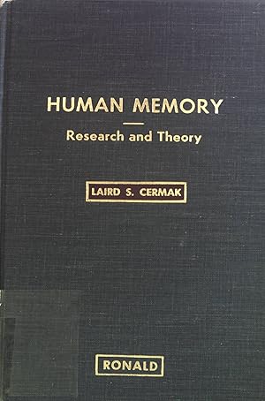 Imagen del vendedor de Human Memory: Research and Theory. a la venta por books4less (Versandantiquariat Petra Gros GmbH & Co. KG)