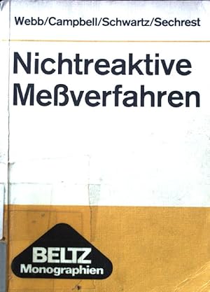 Seller image for Nichtreaktive Messverfahren. Beltz-Monographien for sale by books4less (Versandantiquariat Petra Gros GmbH & Co. KG)