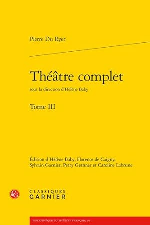 Bild des Verkufers fr Theatre Complet (Bibliotheque Du Theatre Francais, 92) (French Edition) [FRENCH LANGUAGE - Soft Cover ] zum Verkauf von booksXpress