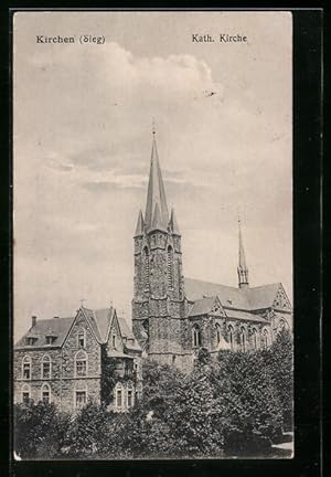 Ansichtskarte Kirchen /Sieg, Kath. Kirche