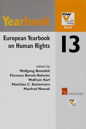 Bild des Verkufers fr European Yearbook on Human Rights zum Verkauf von GreatBookPrices