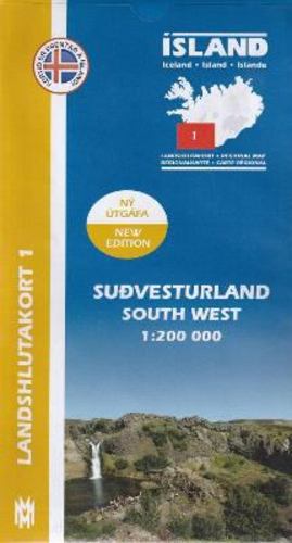 Imagen del vendedor de IRK 01 Sudvesturland / Süd-West-Island Regionalkarte 1 : 200 000 [Map ] a la venta por booksXpress