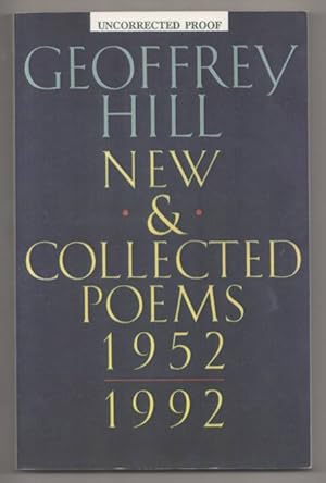 Seller image for New & Collected Poems 1952-1992 for sale by Jeff Hirsch Books, ABAA
