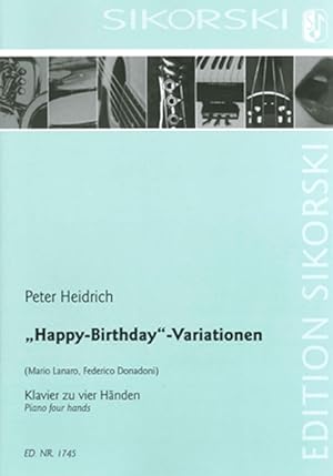 Seller image for Happy-Birthday-Variationen fr Klavier zu 4 Haenden Spielpartitur for sale by moluna