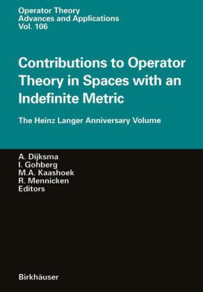 Bild des Verk�ufers f�r Contributions to Operator Theory in Spaces with an Indefinite Metric zum Verkauf von moluna
