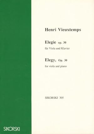 Bild des Verkufers fr Elegie op.30 fr Viola und Klavier zum Verkauf von moluna