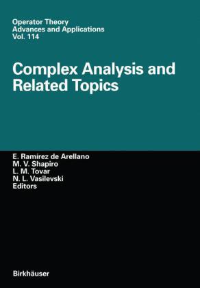 Bild des Verkufers fr Complex Analysis and Related Topics zum Verkauf von moluna