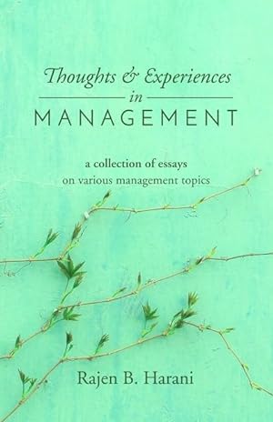Seller image for Thoughts and Experiences in Management for sale by moluna