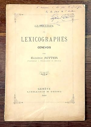 Glossaires et lexicographes genevois.