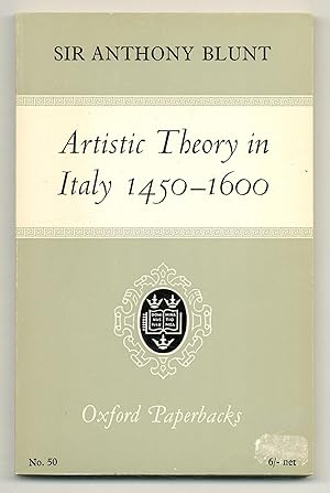 Bild des Verkufers fr Artistic Theory in Italy 1450-1600 zum Verkauf von Between the Covers-Rare Books, Inc. ABAA