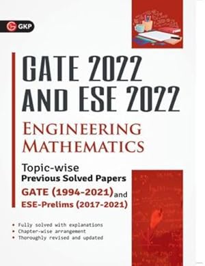 Seller image for GATE 2022 & ESE Prelim 2022 - Engineering Mathematics - Topic-wise Previous Solved Papers by Gkp [Paperback ] for sale by booksXpress