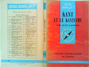 Image du vendeur pour Kant et le kantisme : Par Jean Lacroix mis en vente par mediafritze