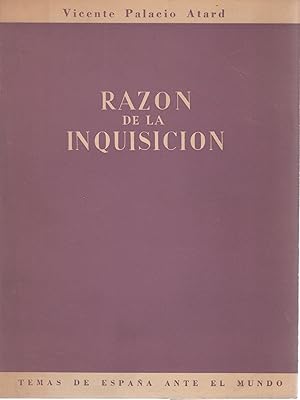 Imagen del vendedor de Razn de la inquisicin . a la venta por Librera Astarloa