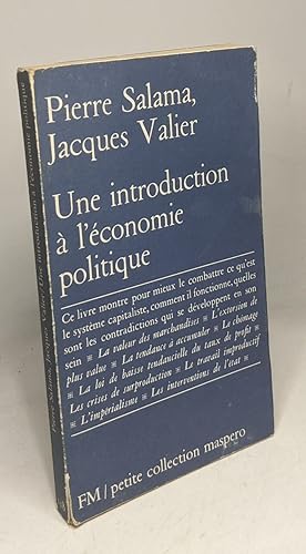 Seller image for Une introduction  l'conomie politique for sale by crealivres