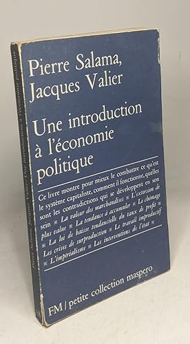 Imagen del vendedor de Une introduction  l'conomie politique a la venta por crealivres