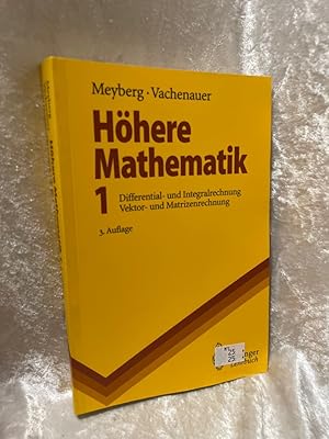 Image du vendeur pour Hhere Mathematik 1: Differential- und Integralrechung Vektor- und Matrizenrechung (Springer-Lehrbuch, Band 1) Differential- und Integralrechung Vektor- und Matrizenrechung mis en vente par Antiquariat Jochen Mohr -Books and Mohr-