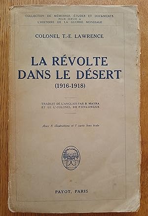 Seller image for La Revolte Dans Le Desert 1916-1918 for sale by Garden City Books