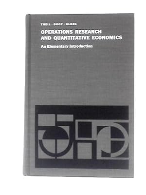 Seller image for Operations Research And Quantitative Economics: An Elementary Introduction for sale by World of Rare Books